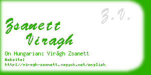 zsanett viragh business card